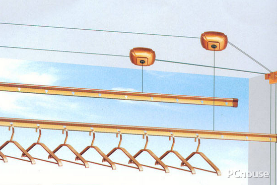 手摇晾衣架维修手摇晾衣架拆解图(图4)